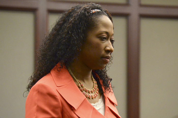 Marissa Alexander in a Florida courthouse.