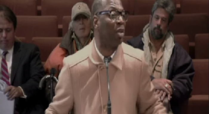 Cedric Hatcher, a street preacher in Birmingham, Alabama.