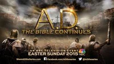 The new advertisement for 'A.D. The Bible Continues.'