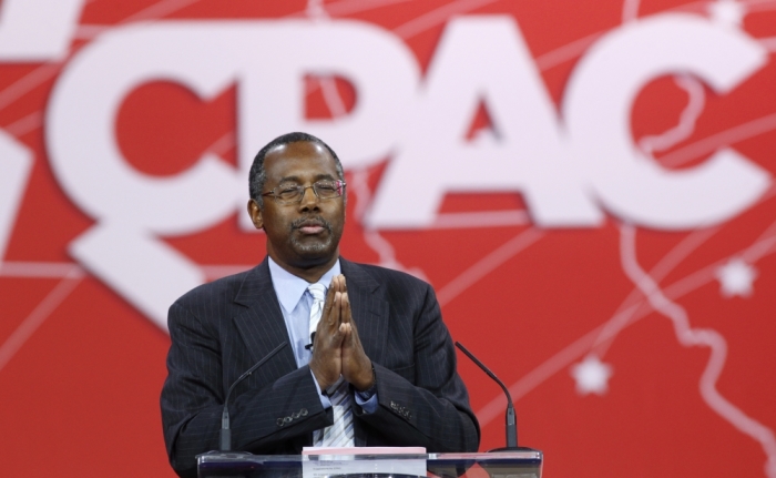 Ben Carson speaks at the Conservative Political Action Conference (CPAC) at National Harbor in Maryland February 26, 2015.