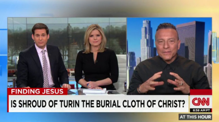 MOSAIC church pastor Erwin Raphael McManus appears on CNN to discuss the Shroud of Turin on Thursday, Feb. 26, 2015.