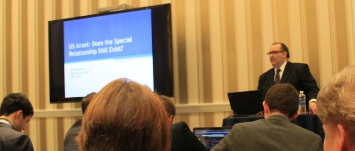 Jeff Ballabon, former spokesman and senior vice president of CBS News, gives a presentation at the Conservative Political Action Conference on Thursday, February 26, 2015, at the Gaylord National Resort and Convention Center in National Harbor, Maryland.