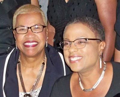 Bishop Yvette Flunder (R) and her partner Shirley Miller.