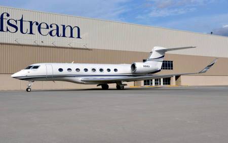 The Gulfstream G650.