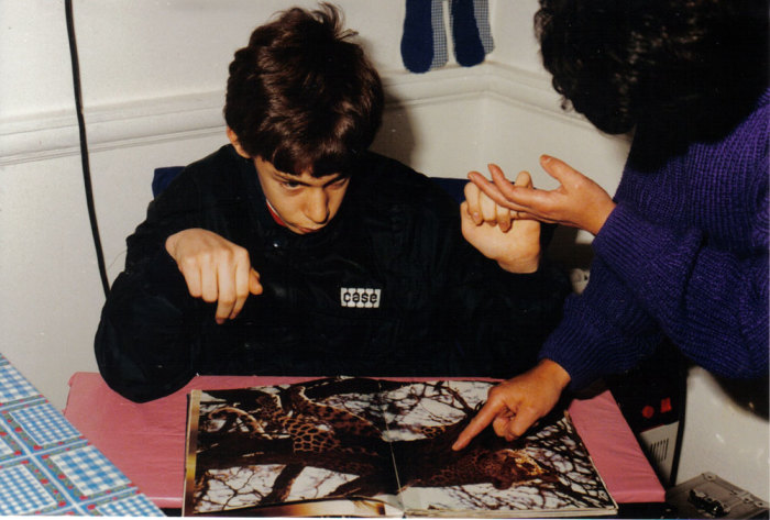 Martin Pistorius at the day care center.