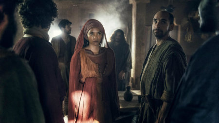 Chipo Chung as Mary Magdalene and Fraser Ayres as Simon the Zealot in NBC's 'A.D. The Bible Continues.'