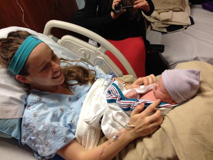 Jill Duggar with son Israel David.