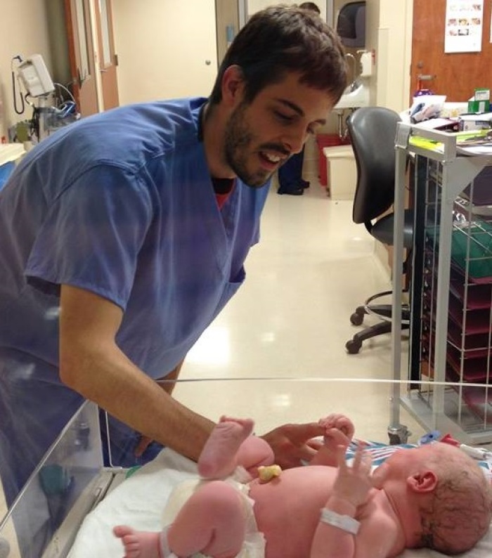 Derick Dillard and son Israel David.