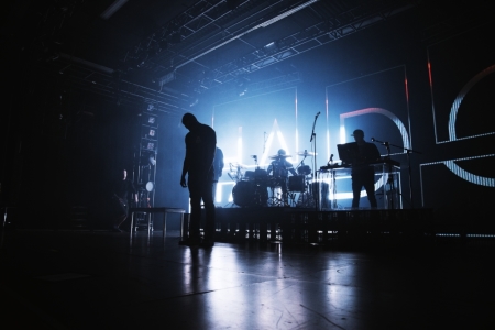 Lecrae performing at Best Buy Theater on April 9, 2015, for the Anomaly 2.0 tour.