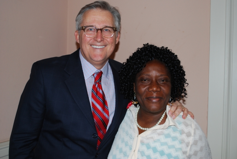 Dallas' Wilshire Baptist Church senior pastor George Mason and Louise Troh.