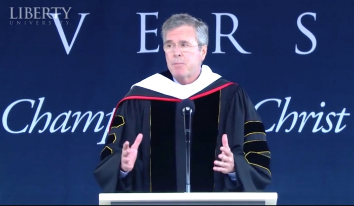 Former Florida Governor Jeb Bush at Liberty University