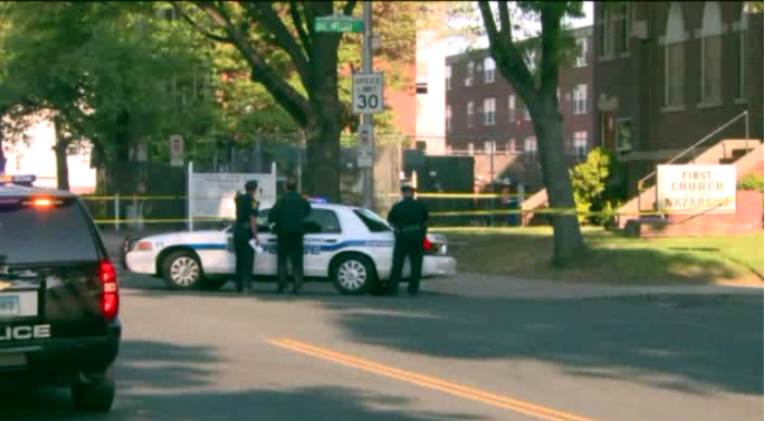 The Rev. Augustus Sealy was shot twice outside the First Church of the Nazarene in Hartford, Connecticut, on Sunday, May 24, 2015.