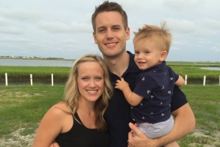 North Carolina pastor Gentry Edding with his wife Hadley and son Dobbs.