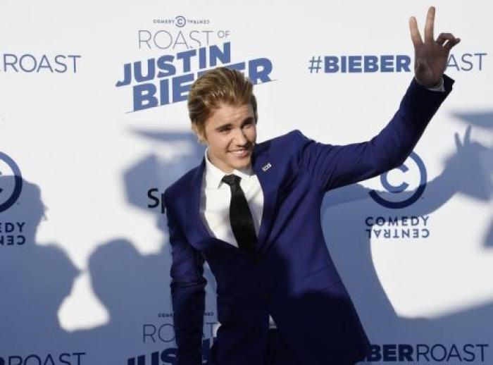 Singer Justin Bieber poses during Comedy Central Roast of Justin Bieber at Sony Studios in Culver City, California March 14, 2015.