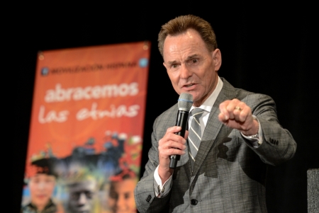 Ronnie Floyd, president of the Southern Baptist Convention and pastor of Cross Church in Arkansas, speaks during AVANCE 2015 at the Greater Columbus Convention Center in Ohio, June 14, 2015.