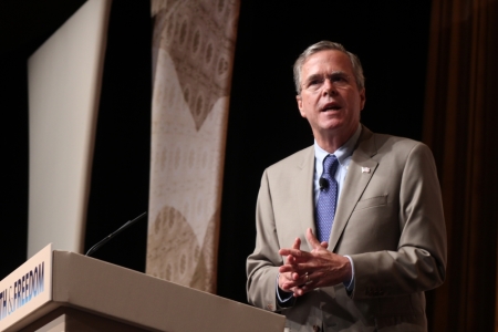 Former Florida governor and 2016 presidential candidate, Jeb Bush, speaks at the Faith & Freedom Coalition's Road to Majority Conference in Washington D.C. on June 19, 2015.