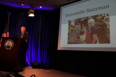 Mark David Hall gives a lecture at the Family Research Council office in Washington, D.C. on July 15, 2015.