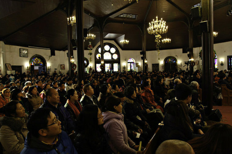 Andrew Palau, of The Luis Palau Association, participates in the organization's 2014 Christmas Outreach in China.