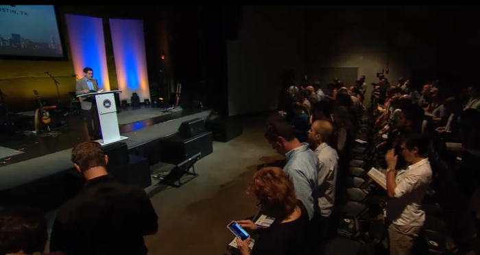 Russell Moore, president of the Ethics & Religious Liberty Commission of the Southern Baptist Convention, gives remarks at the ERLC SBC event 'Equip Austin' at Austin Stone Community Church in Austin, Texas, on Wednesday, July 29, 2015.