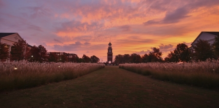 The campus of Union University, a Christian academic institute located in Jackson, Tennessee.