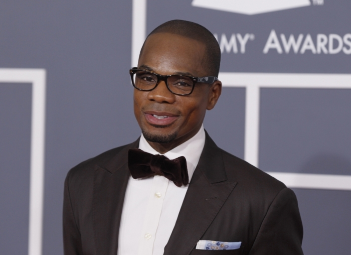 Gospel singer Kirk Franklin arrives at the 54th annual Grammy Awards in Los Angeles, California, February 12, 2012.