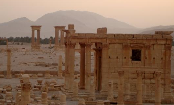 A view of the Temple of Baal Shamin on October 2009