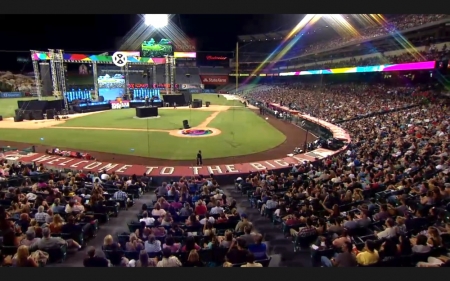 Tens of thousands of Californians attended the SoCal Harvest Crusade 2015 with Pastor Greg Laurie in Anaheim, California, August 28, 2015.