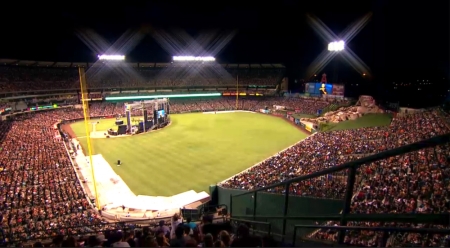 More than 45,000 people came for the second night of the Southern California Harvest Crusade 2015.