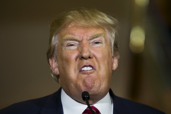 U.S. presidential hopeful Donald Trump speaks in New York September 3, 2015.