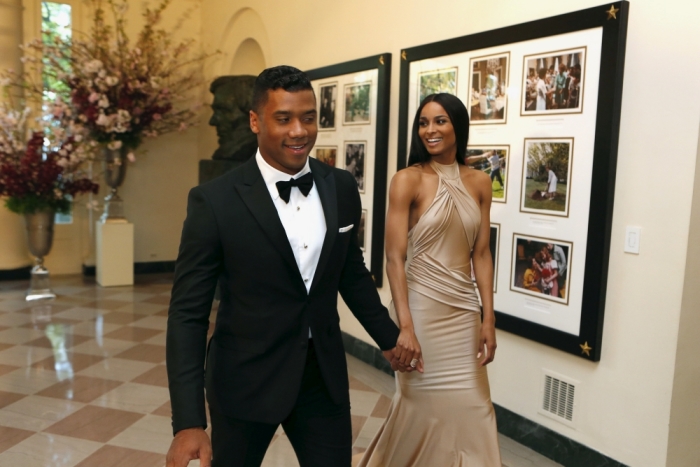 Ciara and Russell Wilson