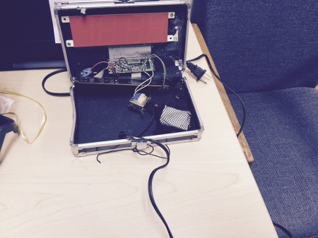 A homemade clock made by Ahmed Mohamed, 14, is seen in an undated picture released by the Irving Texas Police Department September 16, 2015. Mohamed was taken away from school in handcuffs after he brought the clock to his Dallas-area school this week and the staff mistook it for a bomb, police said on Wednesday.