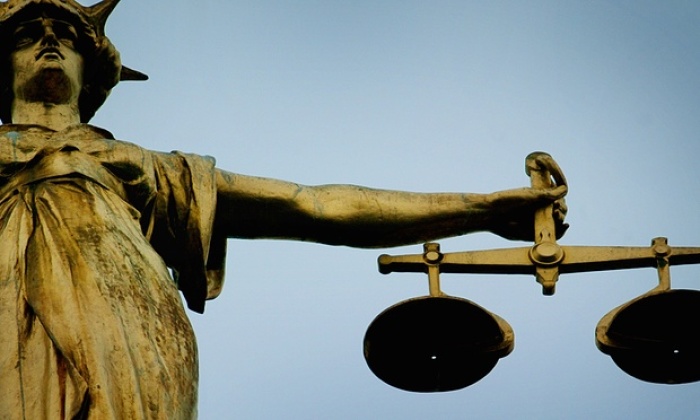 The justice statue at Old Baily, London in the U.K.