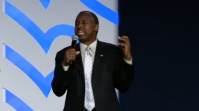 Retired nuerosurgeon Dr. Ben Carson speaks at the Values Voter Summit in Washington, D.C., September 25, 2015.