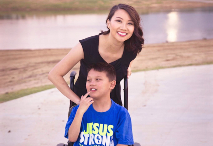 Lisa Smiley with her son Zeke.