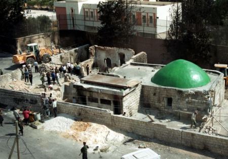 Undated photo of the Tomb of Joseph in Nablus in the West Bank.