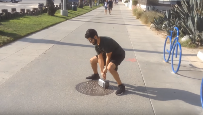 A real-life Mjolnir created by a California man baffles those who try to lift it to prove they are 'worthy.'