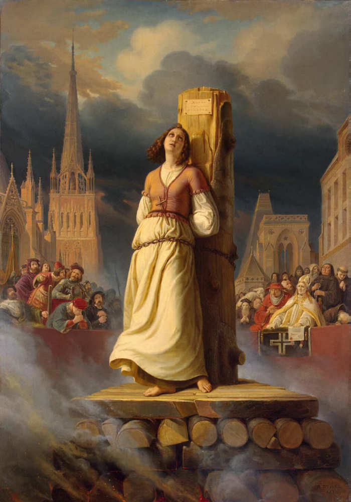 German artist Hermann Anton Stilke's 'Joan of Arc's Death at the Stake.'