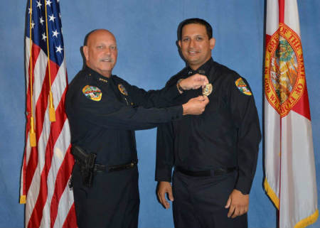 Palm Beach Gardens Police Officer Nouman Raja (r) fatally shot Corey Jones on October 18, 2015.