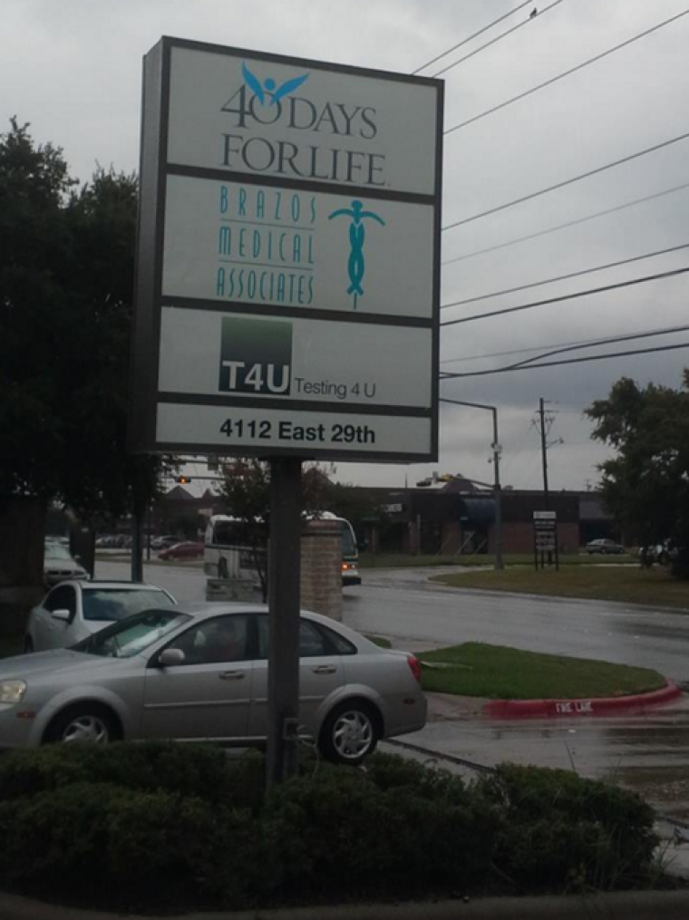 A former Planned Parenthood clinic in Bryan-College Station, Texas became a pro-life facility owned by Hope Pregnancy Centers. The site was dedicated on Sept. 12, 2015.