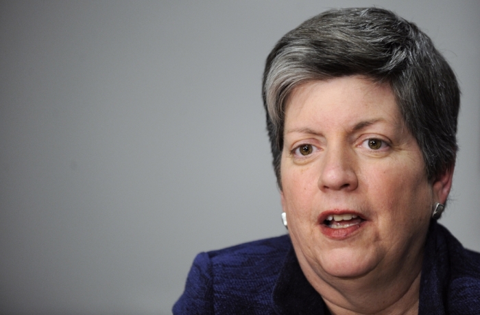 U.S. Homeland Security Secretary Janet Napolitano answers questions during the 2009 Reuters Washington Summit in Washington, October 19, 2009.