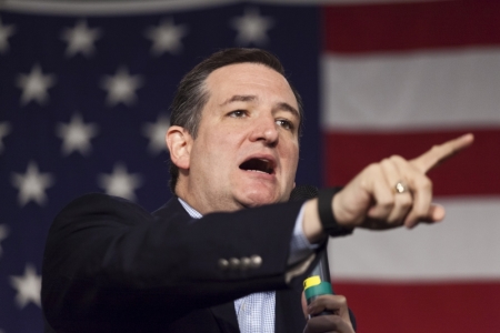 U.S. Republican presidential candidate Sen. Ted Cruz speaks at the Growth and Opportunity Party at the Iowa State Fairgrounds in Des Moines, Iowa, October 31, 2015.