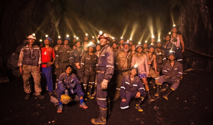 'The 33' cast on the set of The Warner Bros. Pictures film in theaters November 13, 2015.