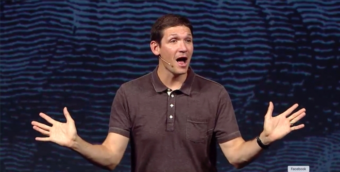 Pastor Matt Chandler preaching on the forgiveness of sins