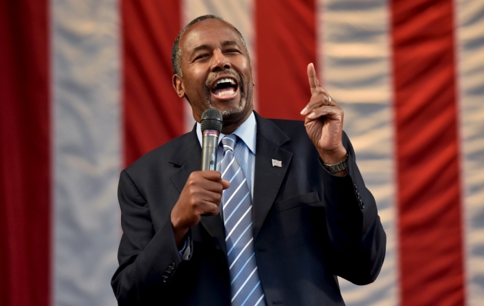 U.S. Republican presidential candidate Ben Carson speaks at a rally at the Henderson Pavilion in Henderson, Nevada, November 15, 2015.