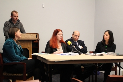 Refugee resettlement experts brief congressional staffers on the U.S. State Department's vetting process for Syrian refugees on Nov. 23, 2015 in Washington, D.C.