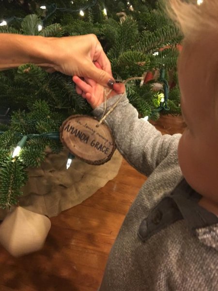 Young Weston Blackburn remembering his mother over the Thanksgiving weekend.