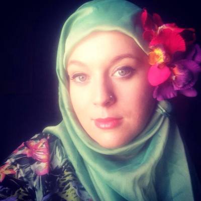 A Australian woman named Meagan wears a hijab to show solidarity with Muslims in this undated photo.