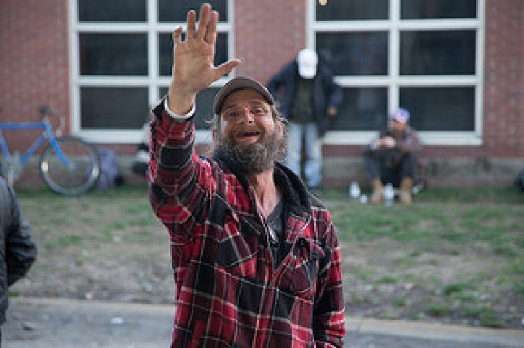 The Bridge Inc. is an outreach ministry run by Candy Christmas which serves the homeless and needy beneath Nashville's Jefferson Street Bridge, Nashville, Tennessee, March, 2015.