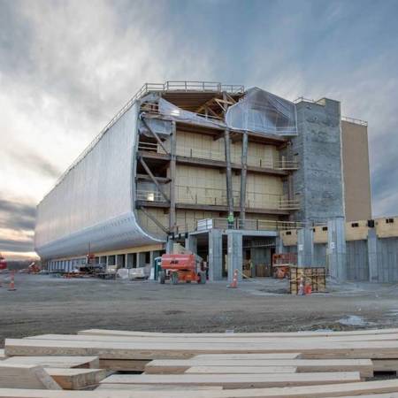 Real-life replica of Noah's Ark while still under construction, Williamstown Kentucky, January 16