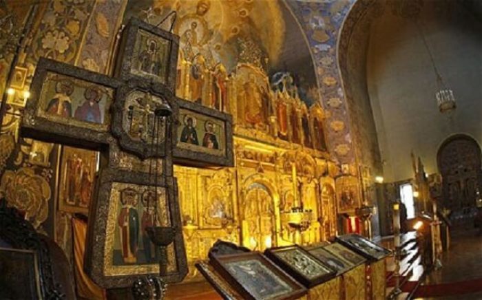 The Russian Orthodox Cathedral of St Nicholas in Nice in this undated photo.